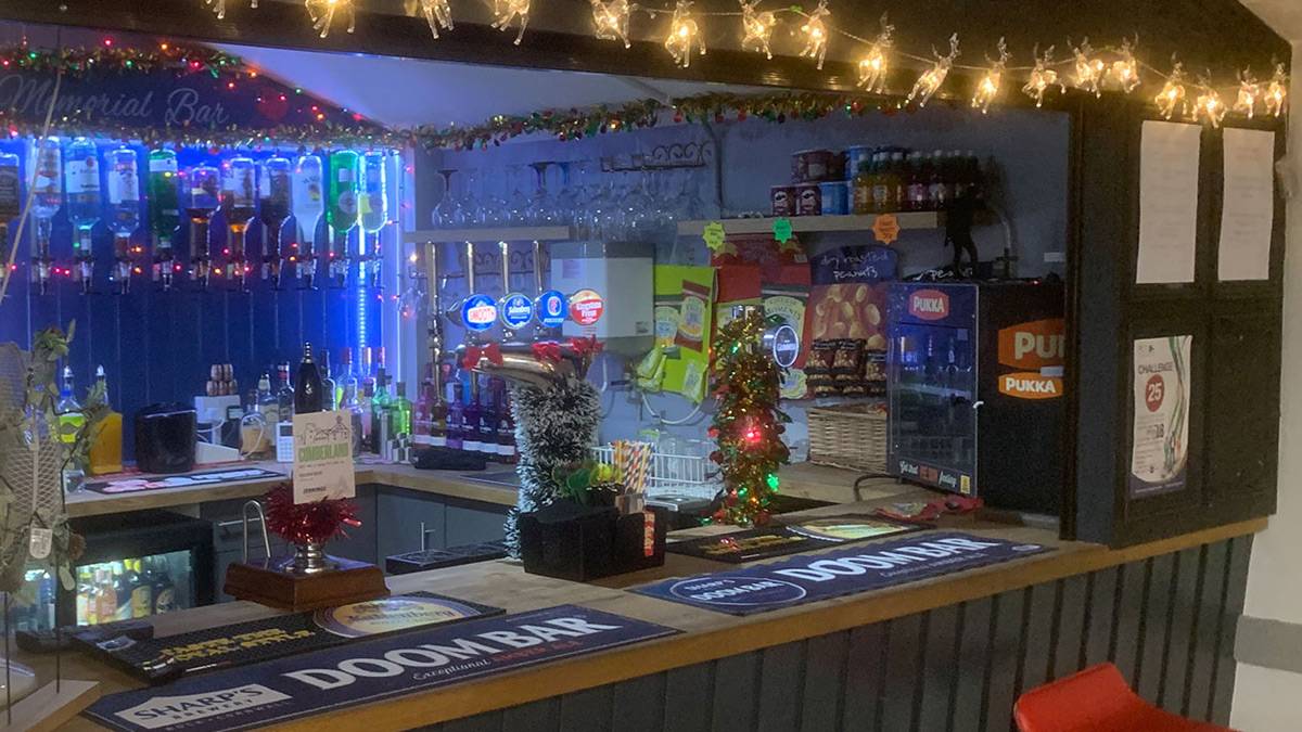 The bar at Christmas, Mayfield - Ashbourne3